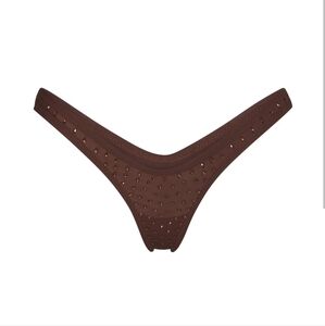SKIMS Brown Studded Panties